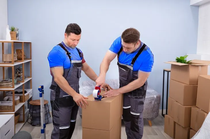 Umzugshelfer entladen Umzugskartons Umzugshelfer entladen Umzugskartons